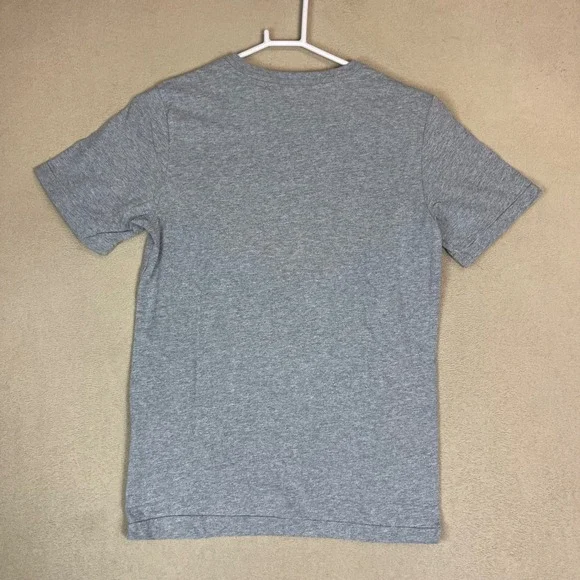 Comme des Garcons PLAY T-Shirt Womens Gray Crew Neck‎ Heart Logo Tee - Picture 7 of 9